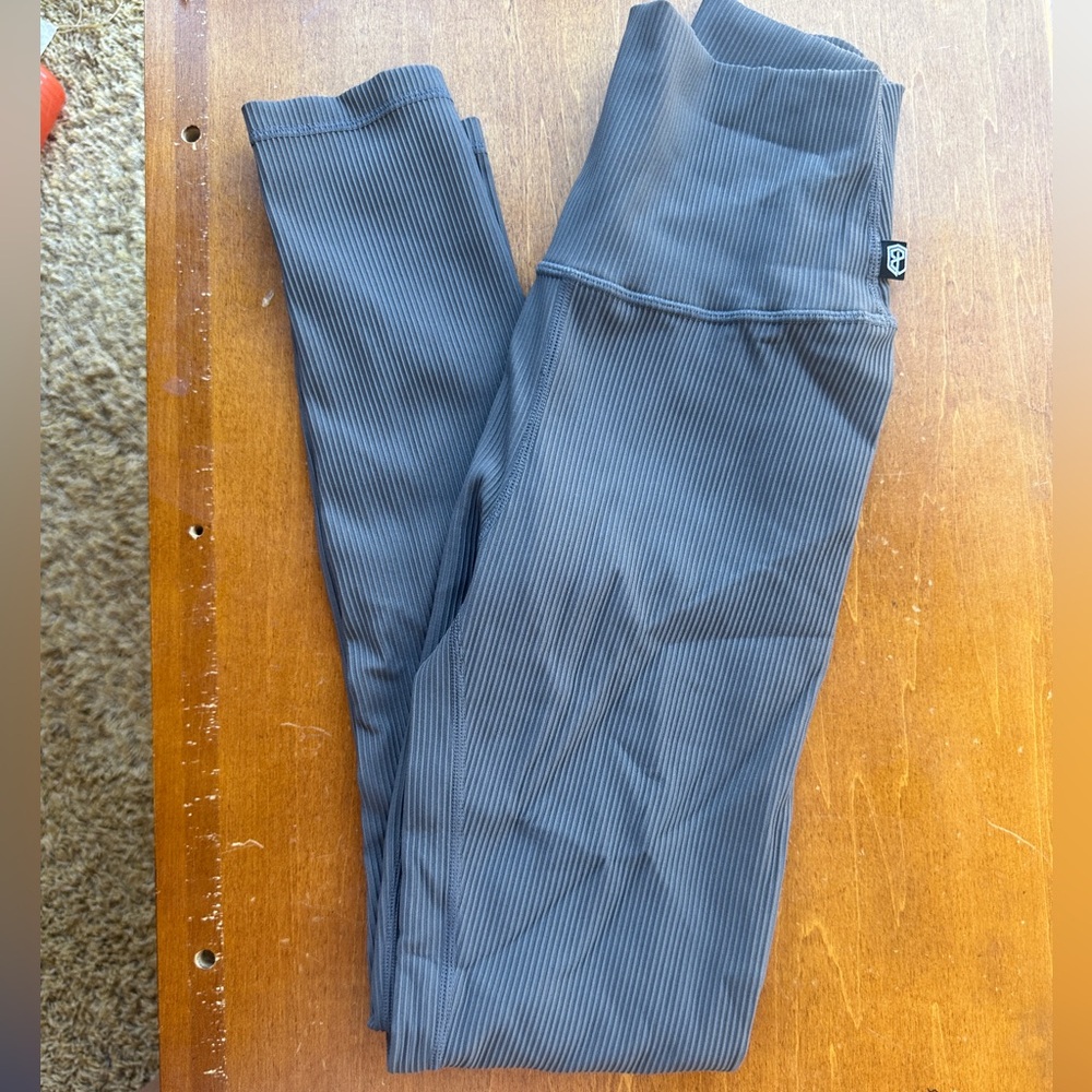 Gray Born primitive Ribbed leggings
